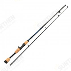 Carbon Fiber 1.8m 2 Section Spinning/Casting Fishing Rod Wooden Handle Fishing Pole Carbon Fiber 1.8m 2 Section Spinning/Casting Fishing Rod Wooden Handle Fishing Pole