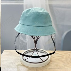 Children Anti-Fog Saliva Dustproof Protective Fisherman Bucket Hat Transparent Protective Mask Hat Children Anti-Fog Saliva Dustproof Protective Fisherman Bucket Hat Transparent Protective Mask Hat