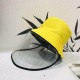 Children Anti-Fog Saliva Dustproof Protective Fisherman Bucket Hat Transparent Protective Mask Hat