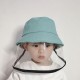 Children Anti-Fog Saliva Dustproof Protective Fisherman Bucket Hat Transparent Protective Mask Hat