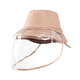 Detachable Fisherman Bucket Hat Transparent Protective Mask Hat Anti-Fog Saliva Fishing Hiking Detachable Fisherman Bucket Hat Transparent Protective Mask Hat Anti-Fog Saliva Fishing Hiking