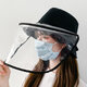 Detachable Fisherman Bucket Hat Transparent Protective Mask Hat Anti-Fog Saliva Fishing Hiking Detachable Fisherman Bucket Hat Transparent Protective Mask Hat Anti-Fog Saliva Fishing Hiking