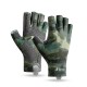 Fishing Gloves Half Finger Ice Silk Breathable and Sweat Absorbent Thickened and Sting Resistant Outdoor Fishing Equipment