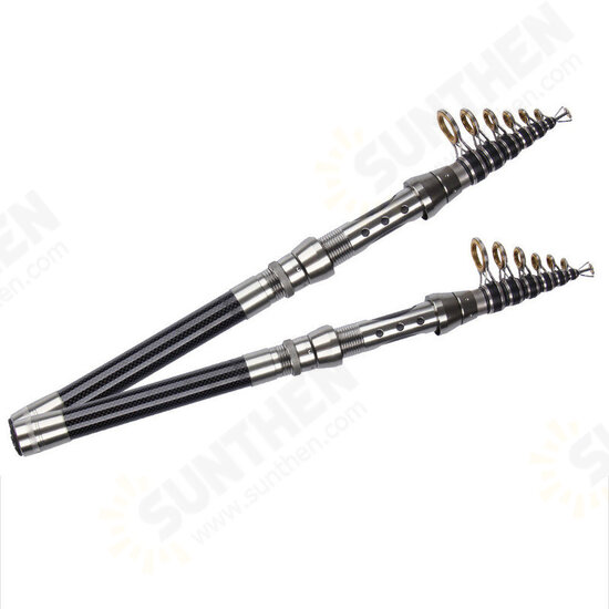 Fishing Rod Spinning Telescopic Rod Carbon Rod Short Tube Portable Outdoor Fishing Tools Fishing Rod Spinning Telescopic Rod Carbon Rod Short Tube Portable Outdoor Fishing Tools