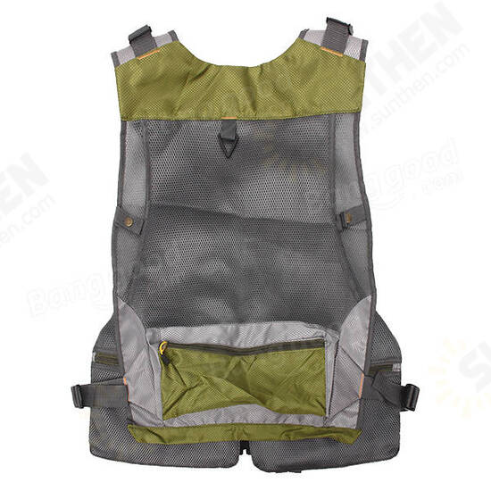 Fly Fishing Vest General Size Adjustable Mutil-Pocket Outdoor Sport Fishing Mesh Vest