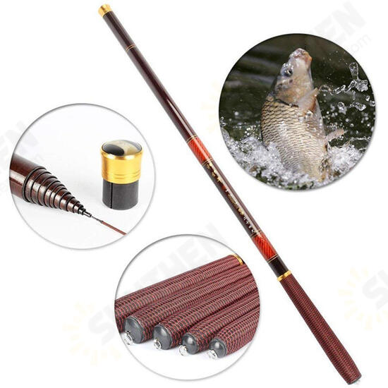 High Carbon Fiber 3.6-7.2M Ultra Hard Telescopic Fishing Rod Reel Combo Sea Fishing