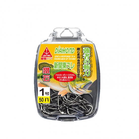 High Carbon Steel Fishing Hook Diomand Fishing Tackle