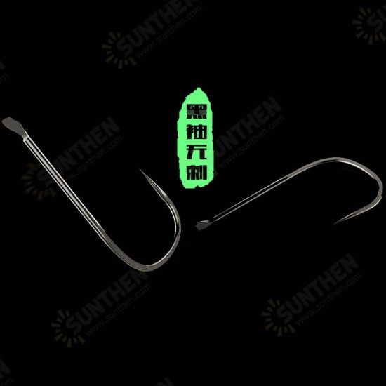 High Carbon Steel Fishing Hook No Thorns Golden Black Silver Tackle