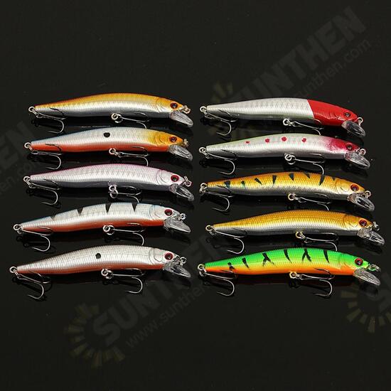 Lot 56 Mixed Minnow Fishing Lures Bass Baits Crankbaits Sharp Hooks Tackle Set