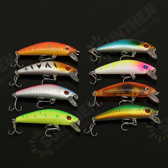 Lot 56 Mixed Minnow Fishing Lures Bass Baits Crankbaits Sharp Hooks Tackle Set