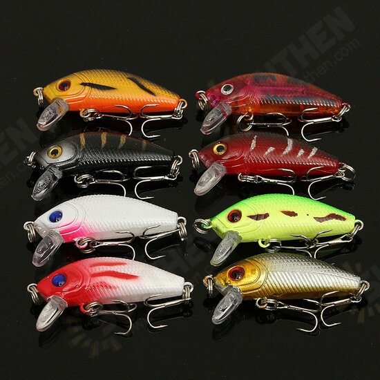 Lot 56 Mixed Minnow Fishing Lures Bass Baits Crankbaits Sharp Hooks Tackle Set