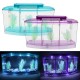 Mini Pool Ecosystem Aquarium Fish Tank With LED Light Fish Aquarium Tank Divider Filter Water For Small Fish Mini Pool Ecosystem Aquarium Fish Tank With LED Light Fish Aquarium Tank Divider Filter Water For Small Fish
