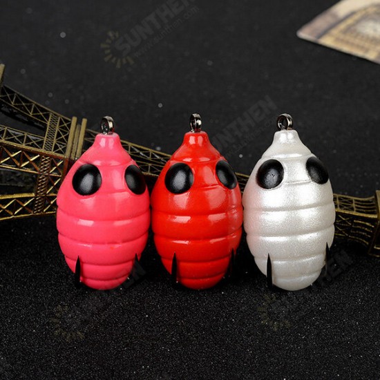 New Silkworm Chrysalis Egg Shape Fishing Lure High Simulation Soft Fishing Bait