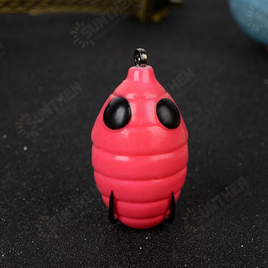 New Silkworm Chrysalis Egg Shape Fishing Lure High Simulation Soft Fishing Bait