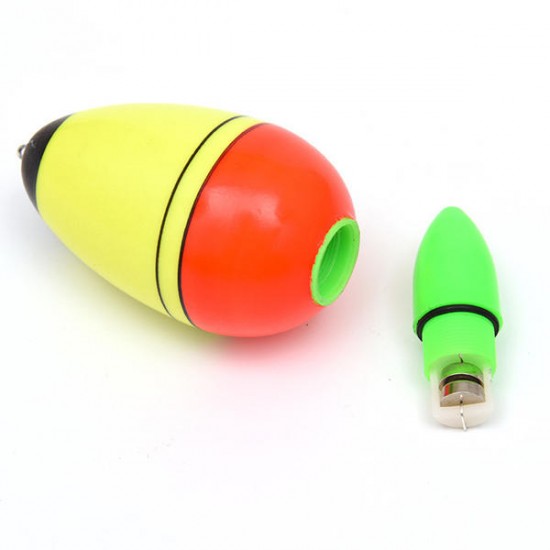 Night Lighting Fishing Float EVA Electronic Light with 2 Button Cells Pesca Tackle Tools