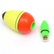 Night Lighting Fishing Float EVA Electronic Light with 2 Button Cells Pesca Tackle Tools
