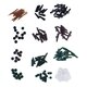 One Set Assorted Carp Fishing Accessories Hooks Rubber Tubes Swivels Beads Sleeves Combo Box