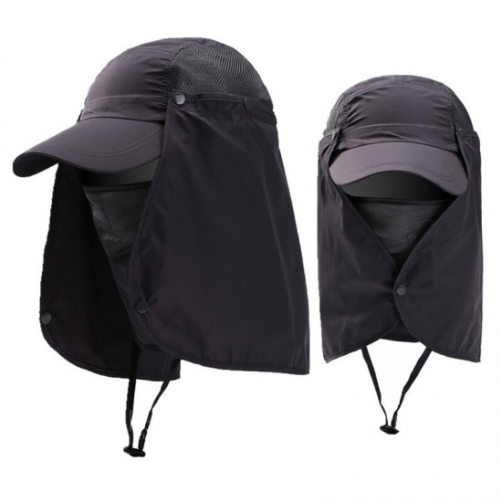 Outdoor Fishing Hat Windproof Sunshade Cap Ear Neck Cover UV Protection Fishing Flap Caps Fishermen Hat