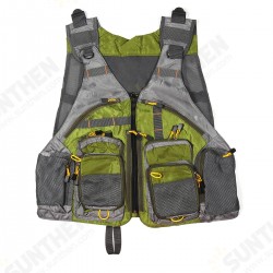 Oxford Mesh Fishing Vest Adjustable Mutil-Pocket Breathable Vest Tactical Tank Tops