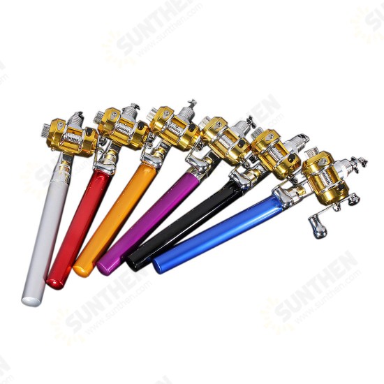 PFS-02 Mini Telescopic Portable Pocket Pen Shape Aluminum Alloy Fishing Rod Reel Line Combos PFS-02 Mini Telescopic Portable Pocket Pen Shape Aluminum Alloy Fishing Rod Reel Line Combos