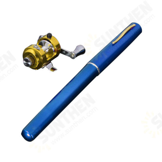 PFS-02 Mini Telescopic Portable Pocket Pen Shape Aluminum Alloy Fishing Rod Reel Line Combos PFS-02 Mini Telescopic Portable Pocket Pen Shape Aluminum Alloy Fishing Rod Reel Line Combos