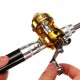PFS-02 Mini Telescopic Portable Pocket Pen Shape Aluminum Alloy Fishing Rod Reel Line Combos PFS-02 Mini Telescopic Portable Pocket Pen Shape Aluminum Alloy Fishing Rod Reel Line Combos