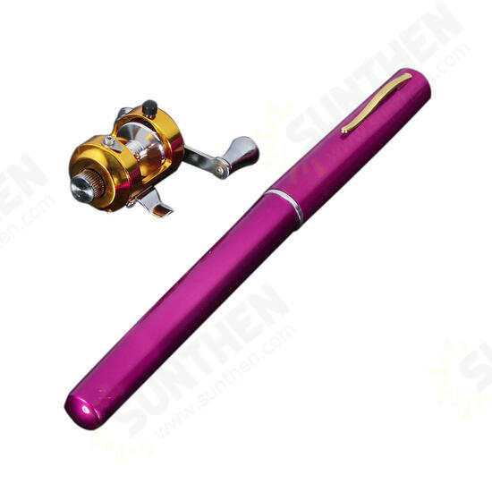 PFS-02 Mini Telescopic Portable Pocket Pen Shape Aluminum Alloy Fishing Rod Reel Line Combos PFS-02 Mini Telescopic Portable Pocket Pen Shape Aluminum Alloy Fishing Rod Reel Line Combos