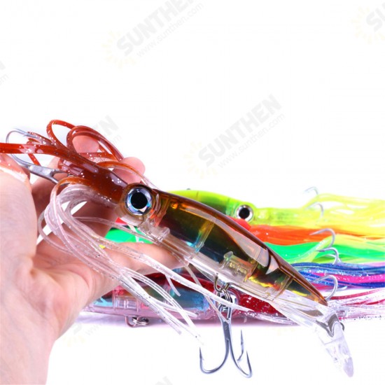 Skirted Squid Lure 1pcs 14cm/40g Hard Body Trolling Tuna Fishing Lure