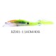 Skirted Squid Lure 1pcs 14cm/40g Hard Body Trolling Tuna Fishing Lure