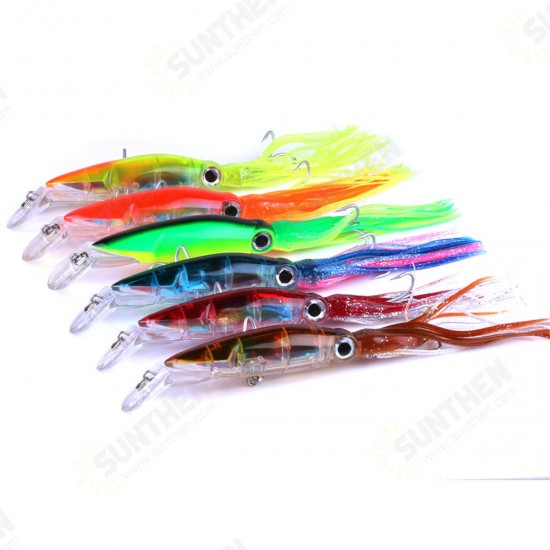 Skirted Squid Lure 1pcs 14cm/40g Hard Body Trolling Tuna Fishing Lure