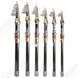 Strong Carbon Fiber Ultralight Telescopic Fishing Rod Outdoor Sea Spinning Fishing Pole-1.8M/2.1M/2.4M/2.7M/3.0M/3.6M Strong Carbon Fiber Ultralight Telescopic Fishing Rod Outdoor Sea Spinning Fishing Pole-1.8M/2.1M/2.4M/2.7M/3.0M/3.6M
