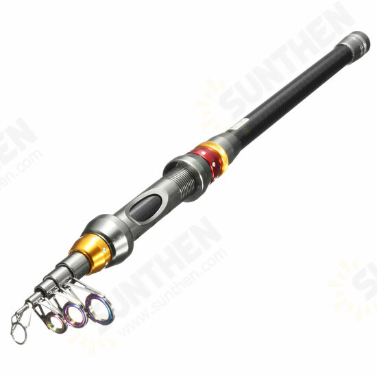 Strong Carbon Fiber Ultralight Telescopic Fishing Rod Outdoor Sea Spinning Fishing Pole-1.8M/2.1M/2.4M/2.7M/3.0M/3.6M