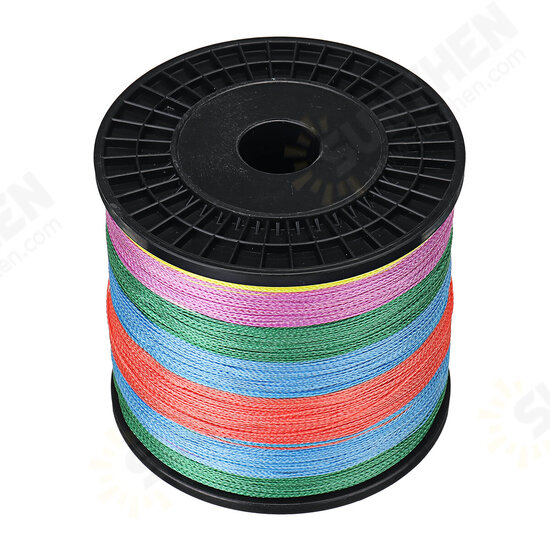 Super Strong Braided Fishing Line 1000m 4 Strands PE Braid 10/15/30/55/80/130lbs Fishing Tackle