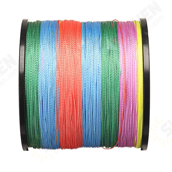 Super Strong Braided Fishing Line 1000m 4 Strands PE Braid 10/15/30/55/80/130lbs Fishing Tackle