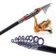 TSR-01 Telescopic Fishing Rod Carbon Spinning Sea Fishing Pole Hand Fishing Tackle Sea Rod