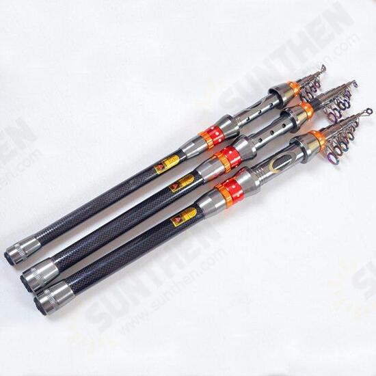 TSR-01 Telescopic Fishing Rod Carbon Spinning Sea Fishing Pole Hand Fishing Tackle Sea Rod