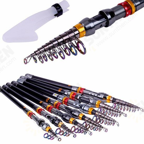 TSR-01 Telescopic Fishing Rod Carbon Spinning Sea Fishing Pole Hand Fishing Tackle Sea Rod