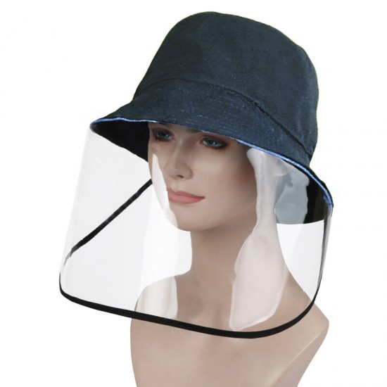Transparent Protective Mask Hat Fishing Hiking Windscreen Mask Anti-foaming Splash Proof Fisherman Hat Anti-fog Cap Goggles