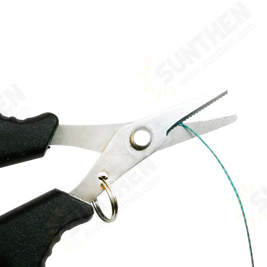 Tungsten Steel Sawtooth Fishing Scissors For Cutting PE Line Lead Weight Fishing Tackle