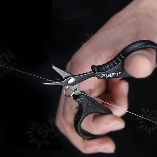 Tungsten Steel Sawtooth Fishing Scissors For Cutting PE Line Lead Weight Fishing Tackle