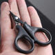 Tungsten Steel Sawtooth Fishing Scissors For Cutting PE Line Lead Weight Fishing Tackle