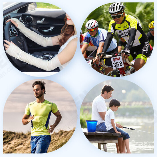 Ice Sleeve Breathable Sun Protection UV protection Cool Refreshing Lightweight Unisex Sleeve Cycling Fishing Mountain Climbing Outdoor Sports Sleeve