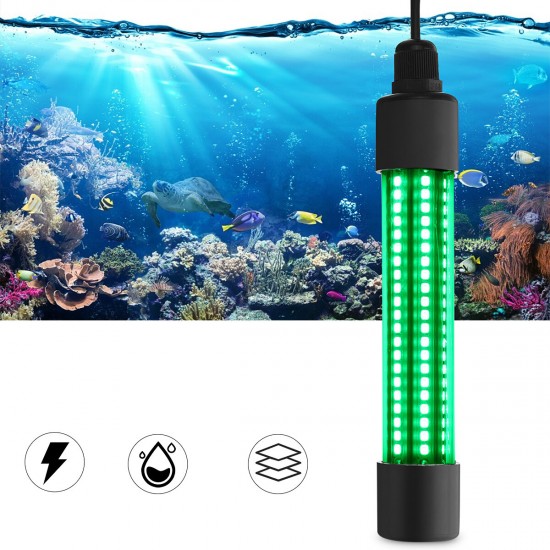 Ultra Bright 12V Green Underwater LED Fishing Light 360° Light View Fishing Lamp
