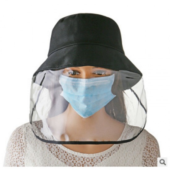 Unisex Anti-fog Dust-proof Sunshade Splash-proof Complete Protective Mask Fisherman Hat