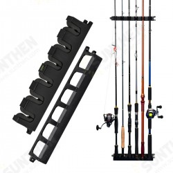 Vertical 6-Rod Rack Fishing Pole Holder Fishing Rod Holder Wall Mount Fishing Tackle Vertical 6-Rod Rack Fishing Pole Holder Fishing Rod Holder Wall Mount Fishing Tackle