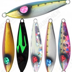 1PC 9cm 150g Luminous Fishing Hard Iron Bait With Laser Coating Strong Fishing Lure