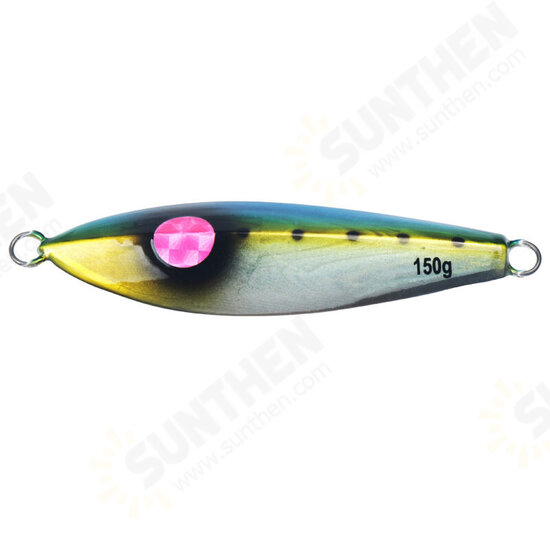 1PC 9cm 150g Luminous Fishing Hard Iron Bait With Laser Coating Strong Fishing Lure