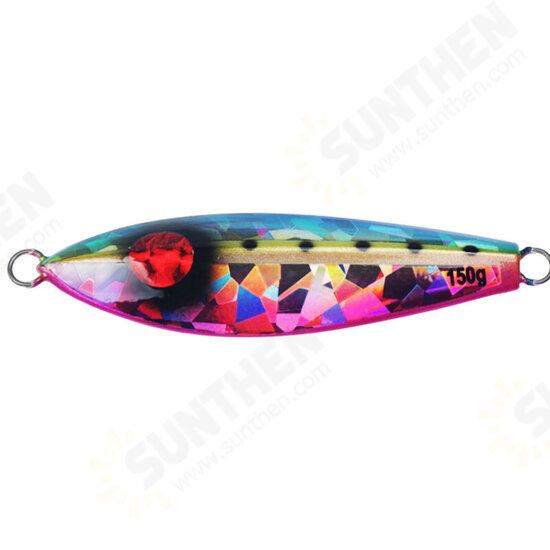 1PC 9cm 150g Luminous Fishing Hard Iron Bait With Laser Coating Strong Fishing Lure