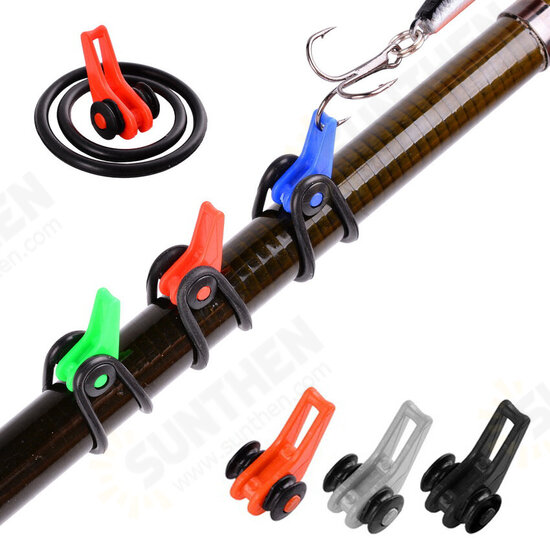 10Pcs ABS Fishing Hook Holder Keeper Lures Fishhook Safe Keeping Pike Carp Fishing Accessories Tackle For Fishing Rod