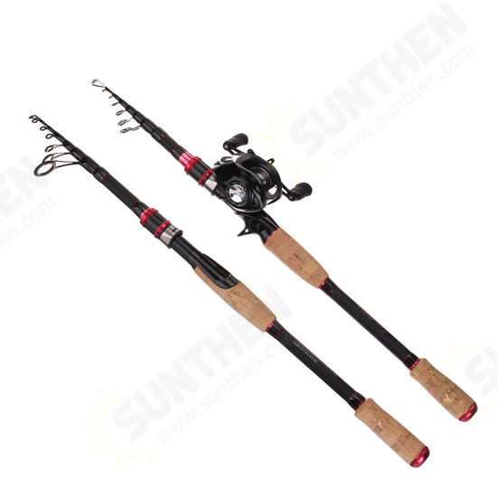 1.98/2.1/2.4/2.7m Fishing Rod Telescopic Lightweight Carbon Fiber Spinning Fishing Pole